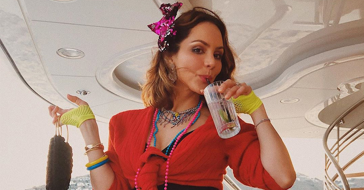 Katharine McPhee Parties On A Boat In Mykonos Ahead Of Her Wedding To David Foster