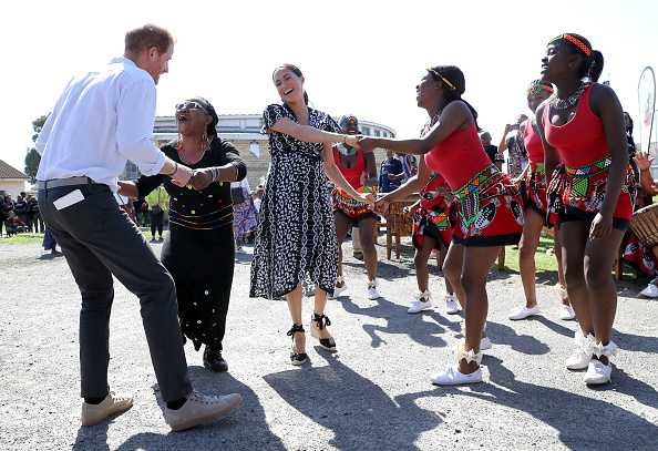 Meghan Markle And Prince Harry Show Off Their Dance Moves In Africa