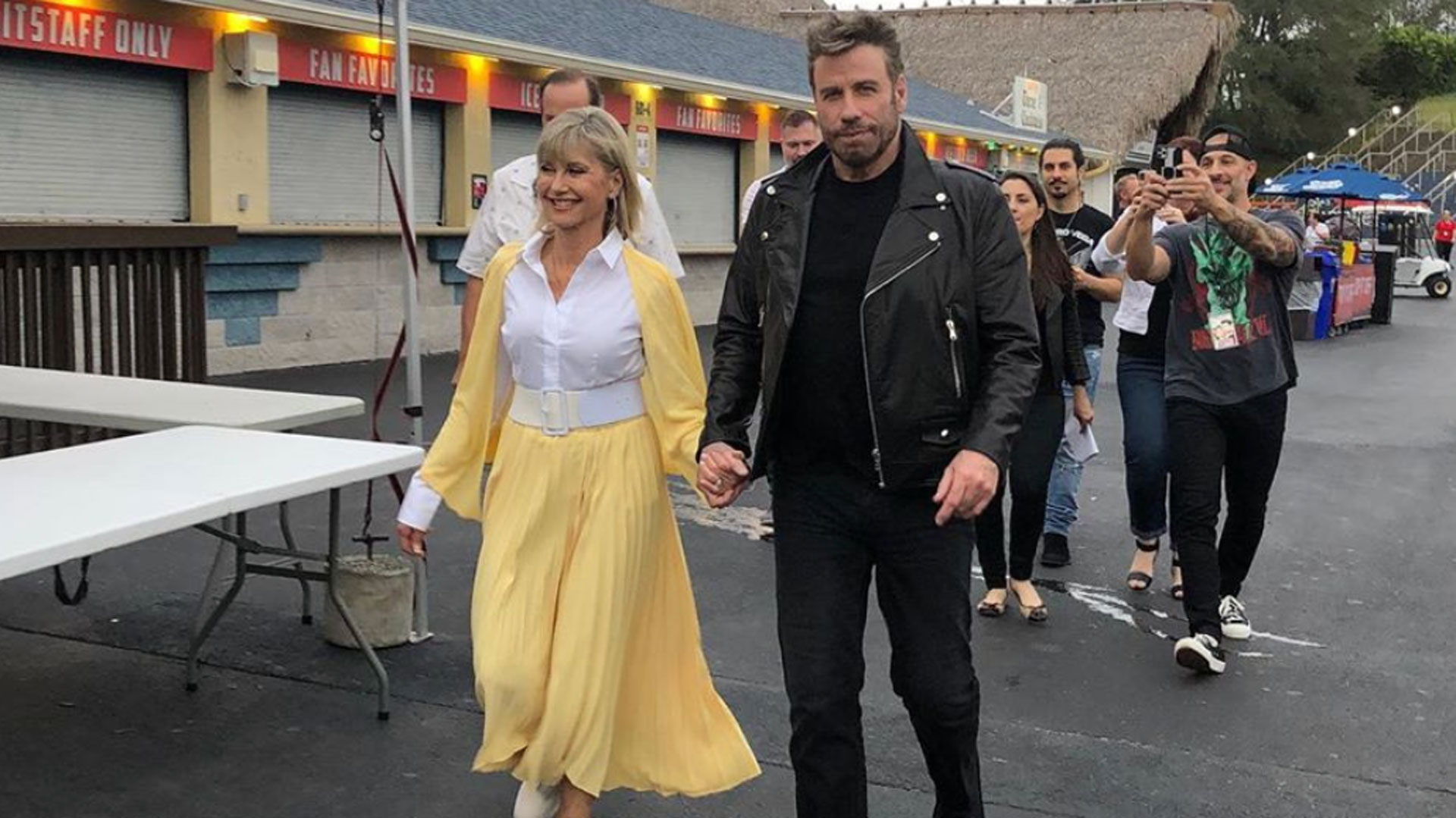 John Travolta And Olivia NewtonJohn Reunite In Iconic ‘Grease — free download