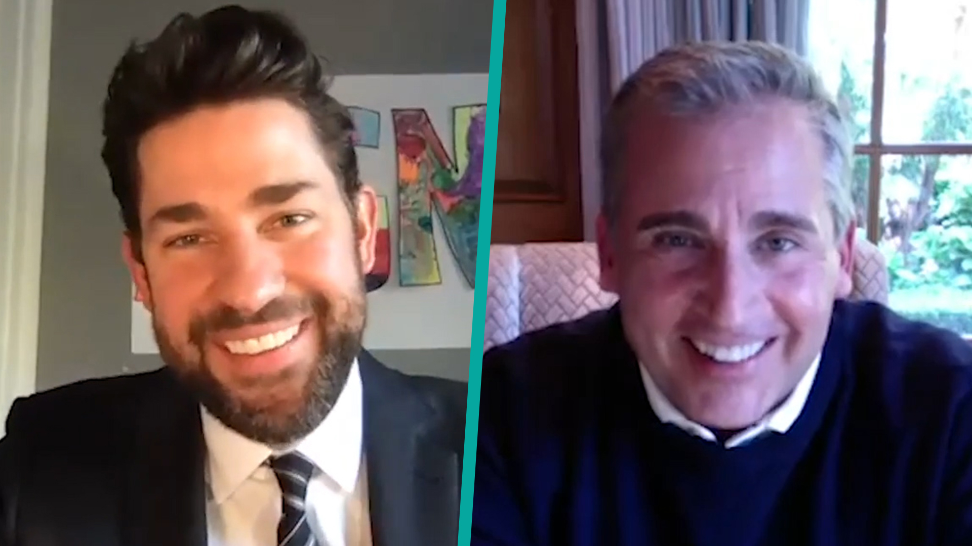 John Krasinski & Steve Carell Celebrate 'The Office' 15th Anniversary