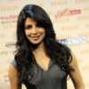 Actress Priyanka Chopra, co-starring in the new movie of Bollywood actor Shah Rukh Khan poses