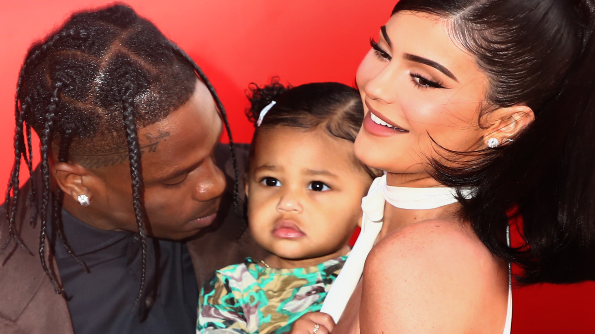 Stormi Webster Rocks Matching Hairdo With Travis Scott While On