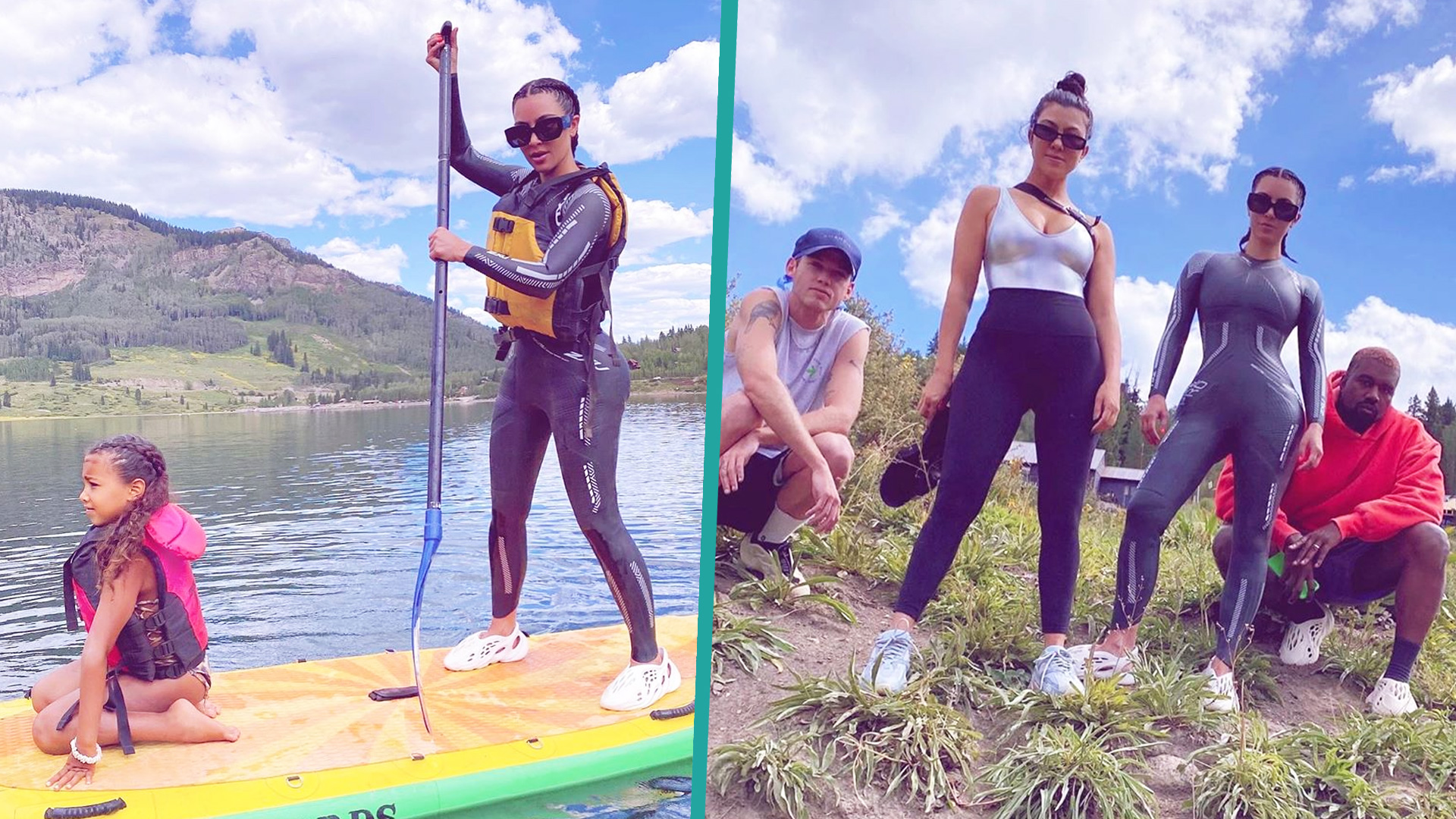 Kim Kardashian Takes North West Paddle Boarding With Kanye West In(01)