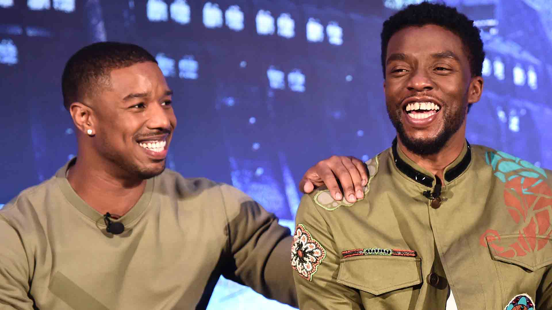 Chadwick Boseman & Michael B. Jordan Can’t Stop Laughing In Throwback