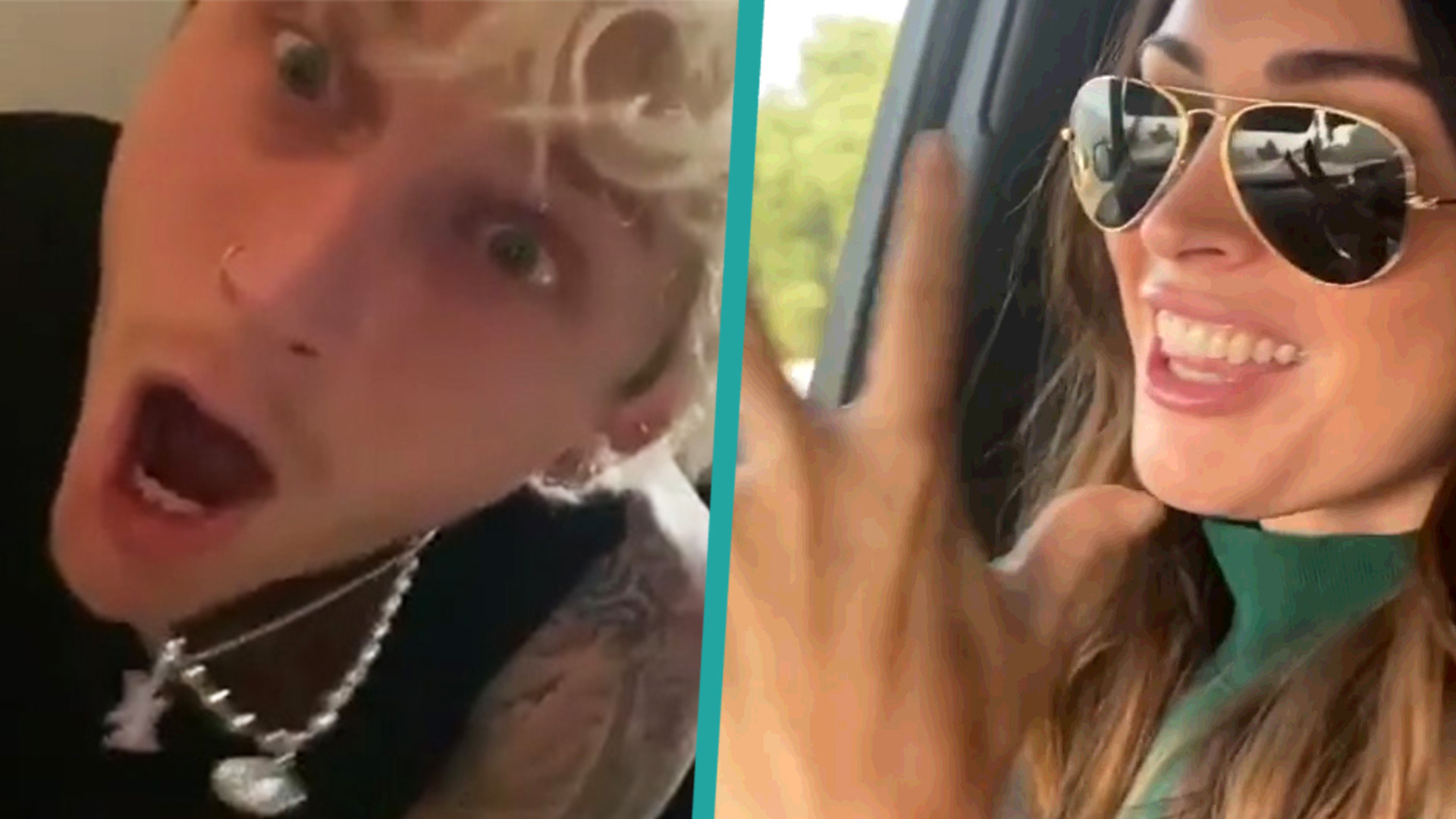Machine Gun Kelly & Megan Fox Have The Cutest Reaction To Hearing