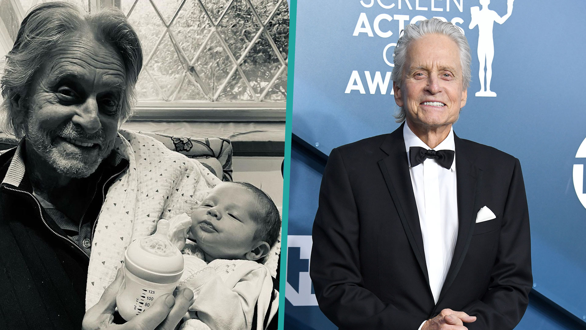 Michael Douglas Meets OneMonthOld Grandson Ryder For The First Time