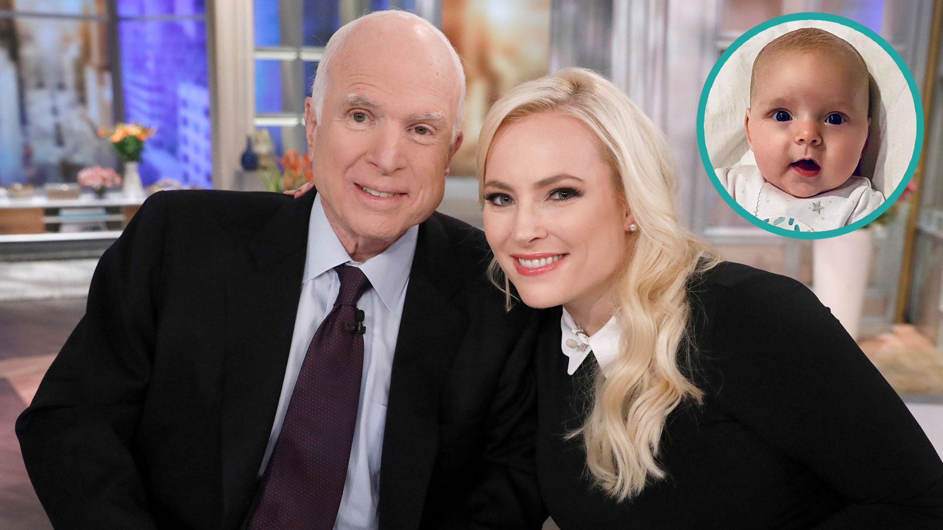 Meghan McCain Brings Photos Of Daughter Liberty To Father John McCain's