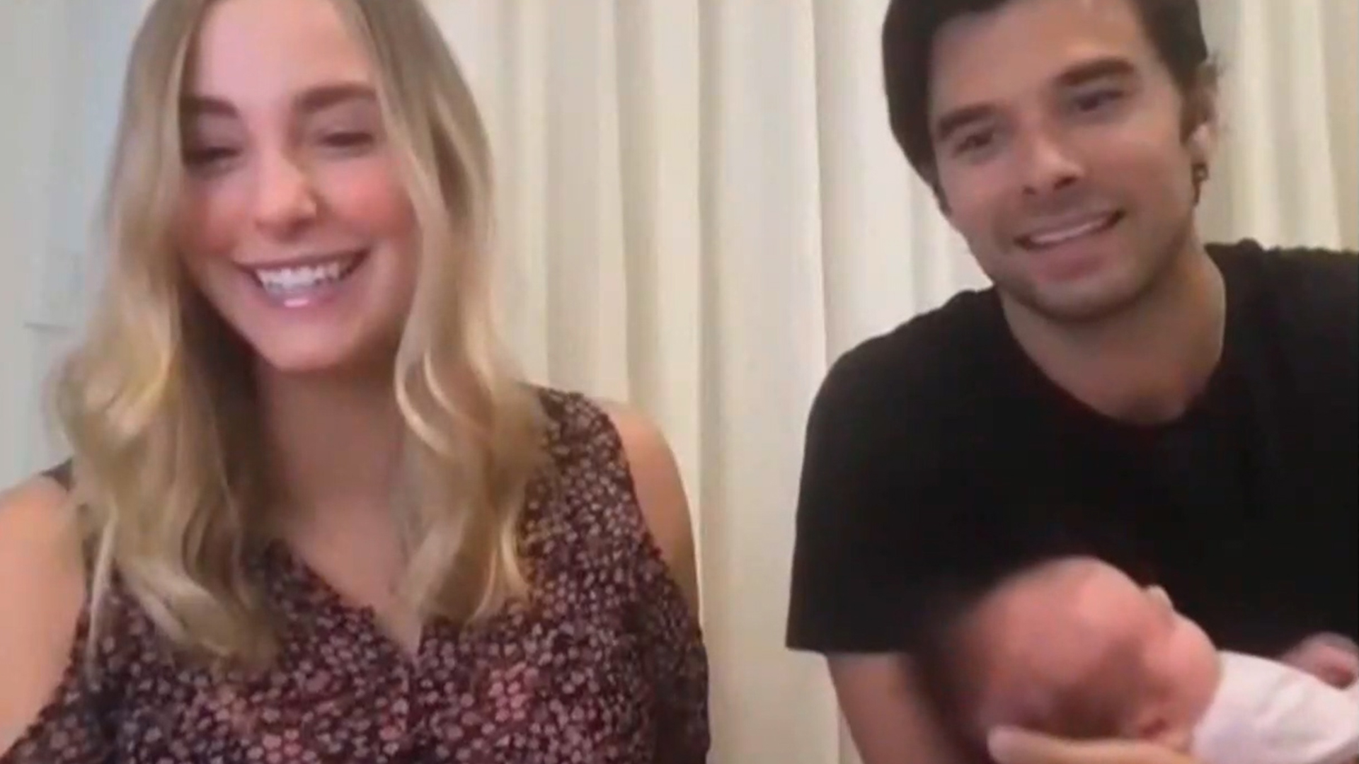 ‘A California Christmas’ Stars Lauren & Josh Swickard Introduce Baby