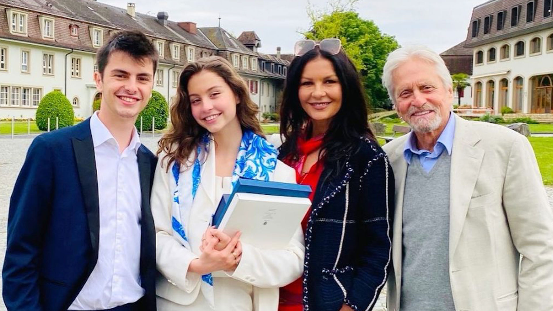 Catherine Zeta Jones Michael Douglas Celebrate Daughter Carys 