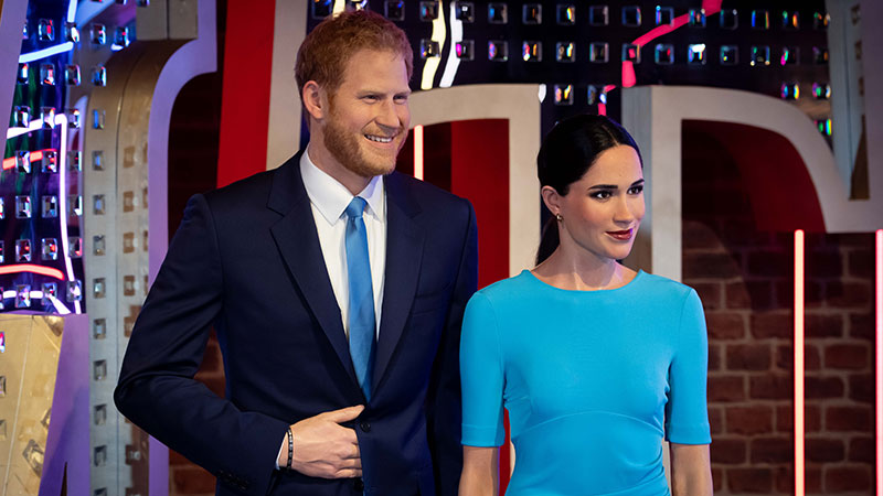 Prince Harry & Meghan Markle's Wax Figures Get Moved Away From Royals to 'Party Zone'