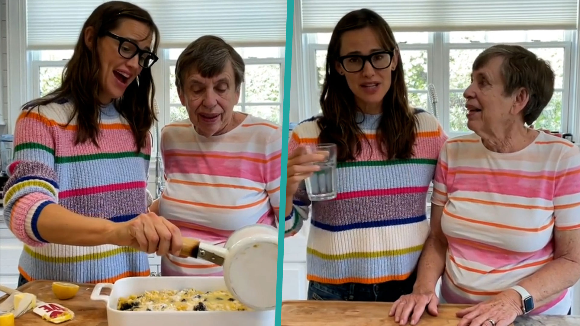 Jennifer Garner And Her Mom Whip Up Delicious Blackberry Cobbler In