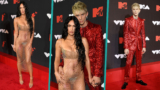 megan fox sheer dress thong Megan Fox pairs pasties with completely see-through optical illusion gown