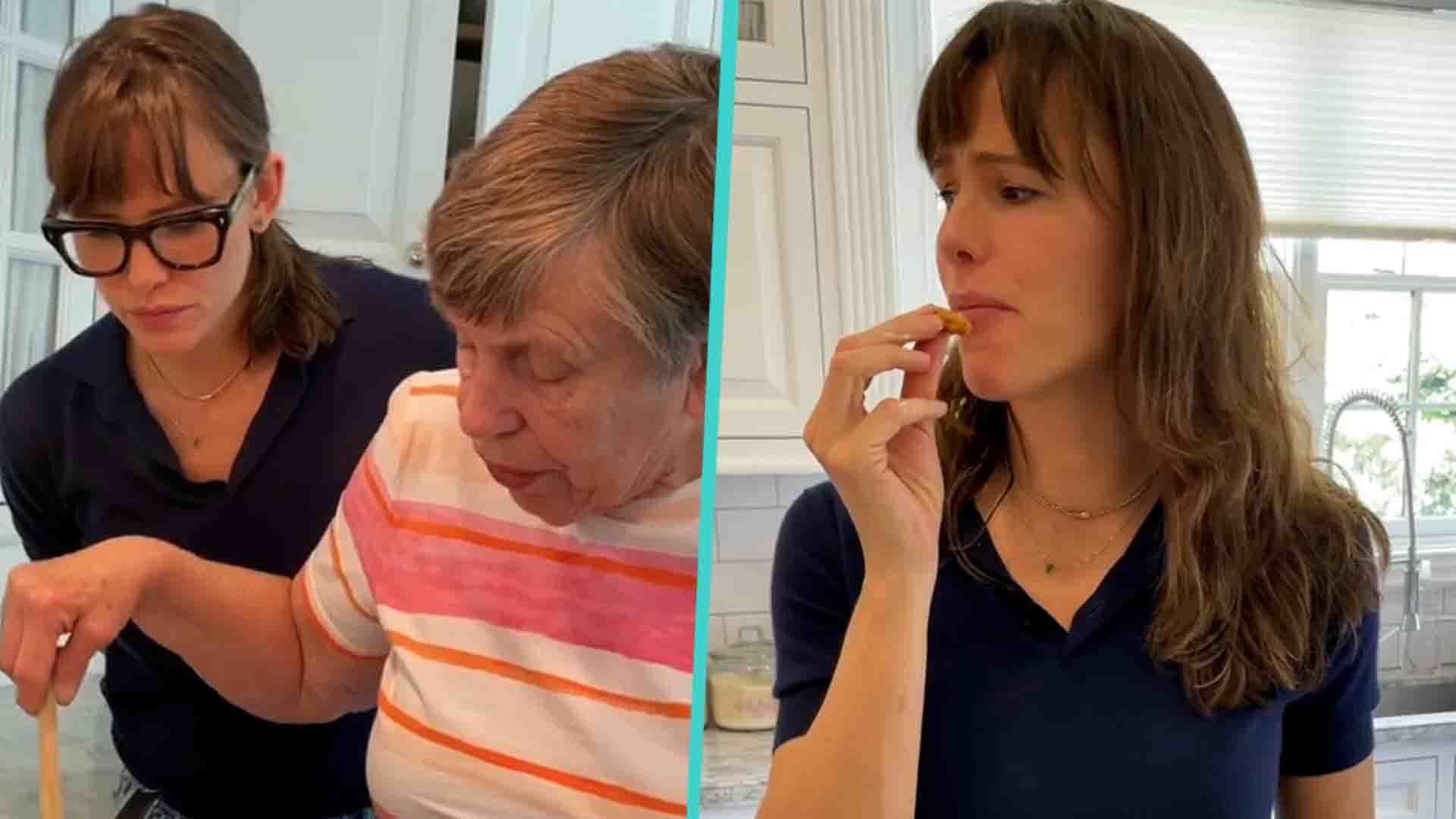 Jennifer Garner & Her Mom Hilariously Bake Pumpkin Cookies Together(01)