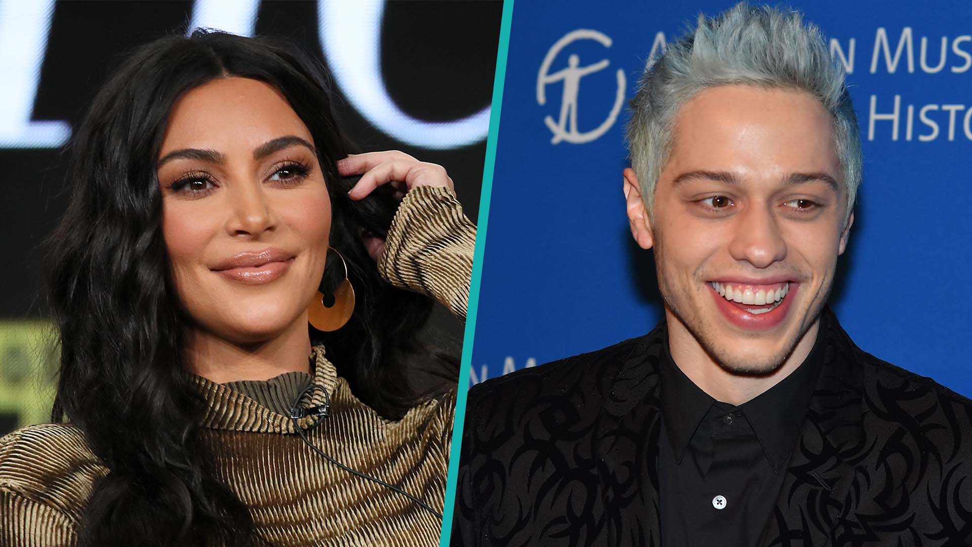 Kim Kardashian & Pete Davidson Hold Hands On Rollercoaster In Halloween