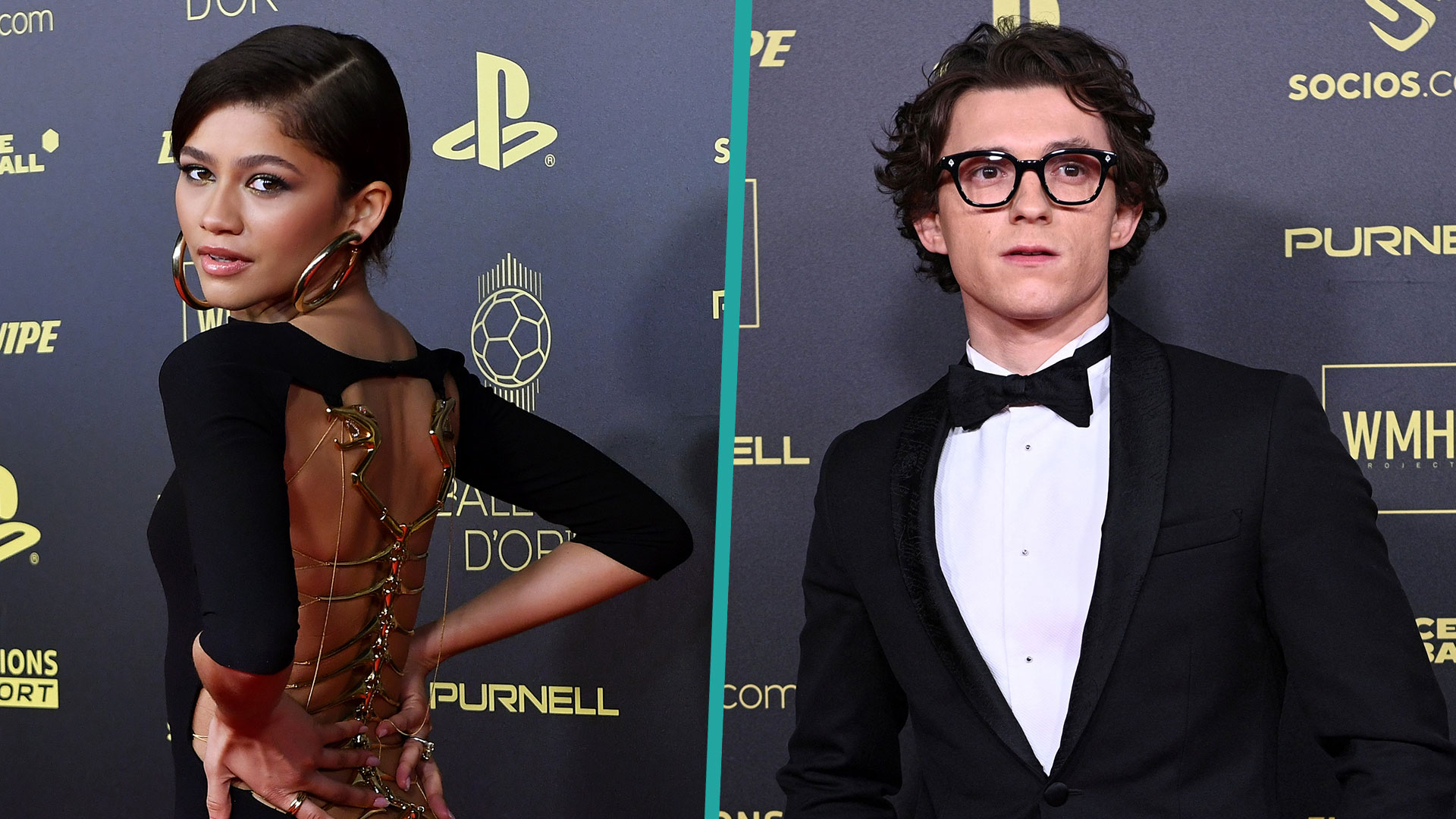 Zendaya Shines In Vintage Dress As Tom Holland Rocks Classic Tux For