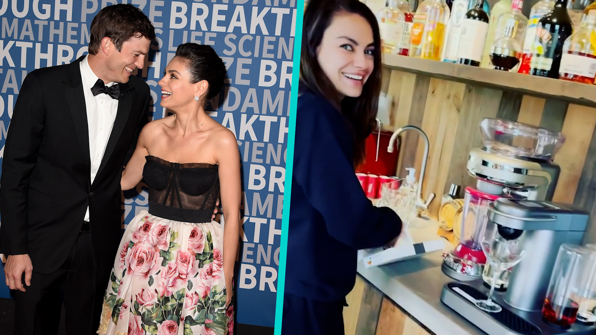 Ashton Kutcher Shares Hilarious Video of Wife Mila Kunis Breaking 'Dry