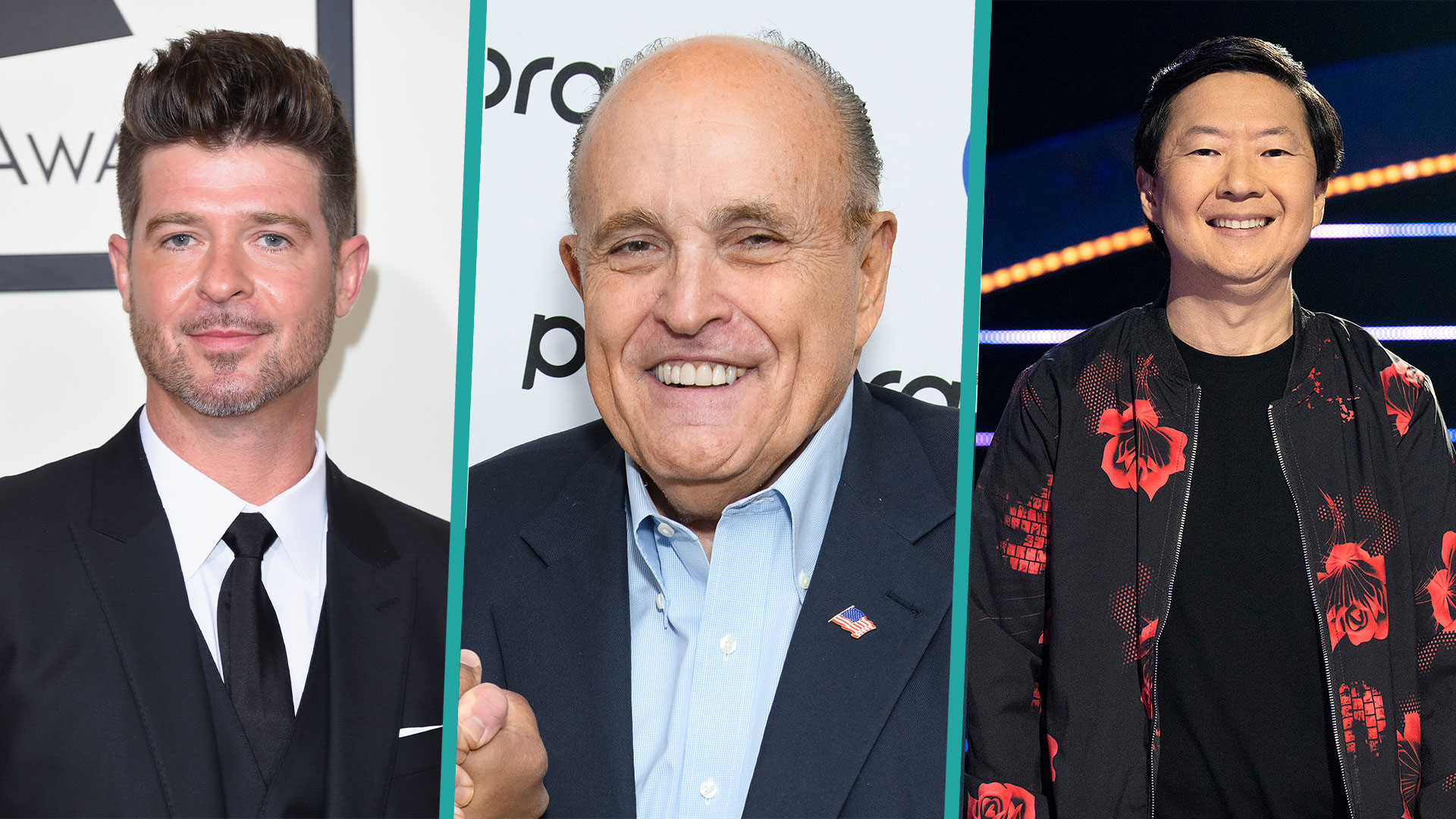 Ken Jeong & Robin Thicke Walk Off Stage When Rudy Giuliani Gets