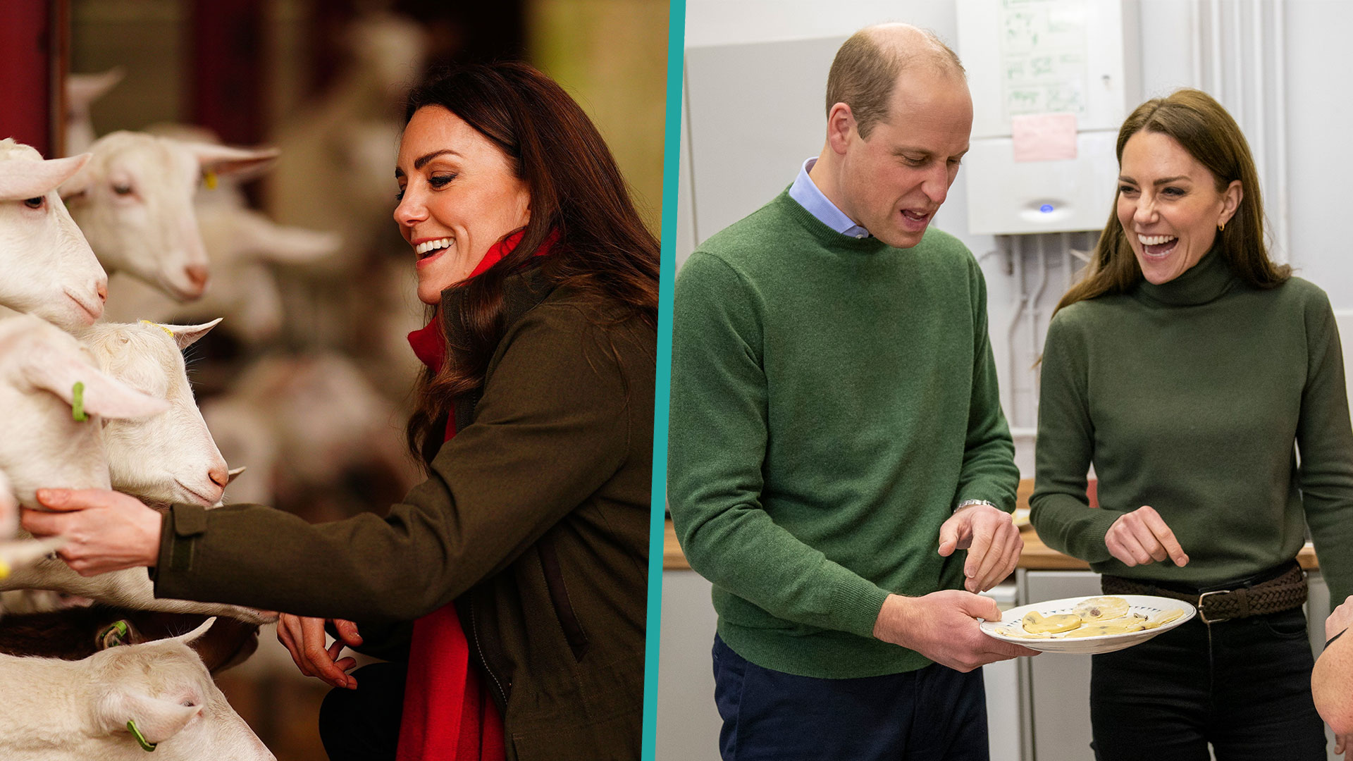 Prince William & Kate Middleton Pet Goats And Bake On Visit To Wales