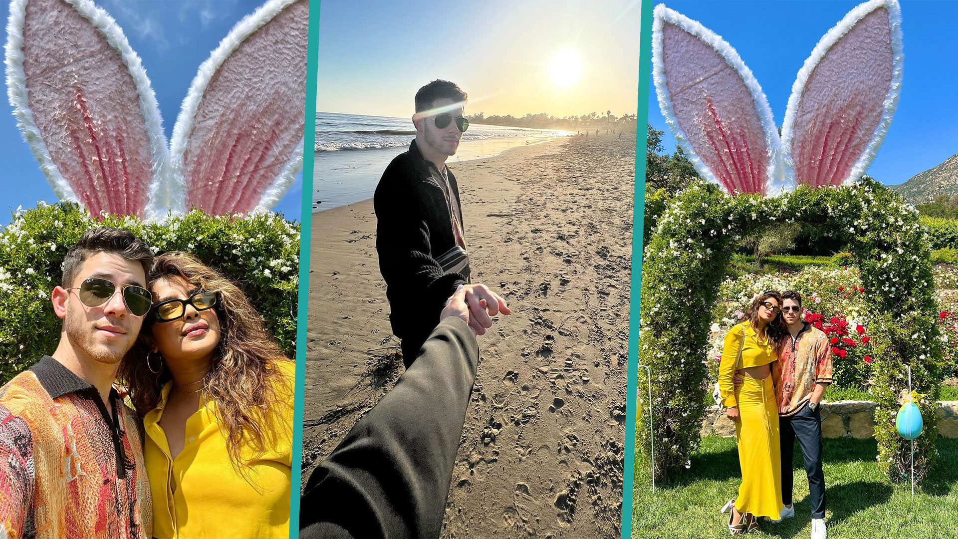 Nick Jonas And Priyanka Chopra Celebrate First Easter As Parents