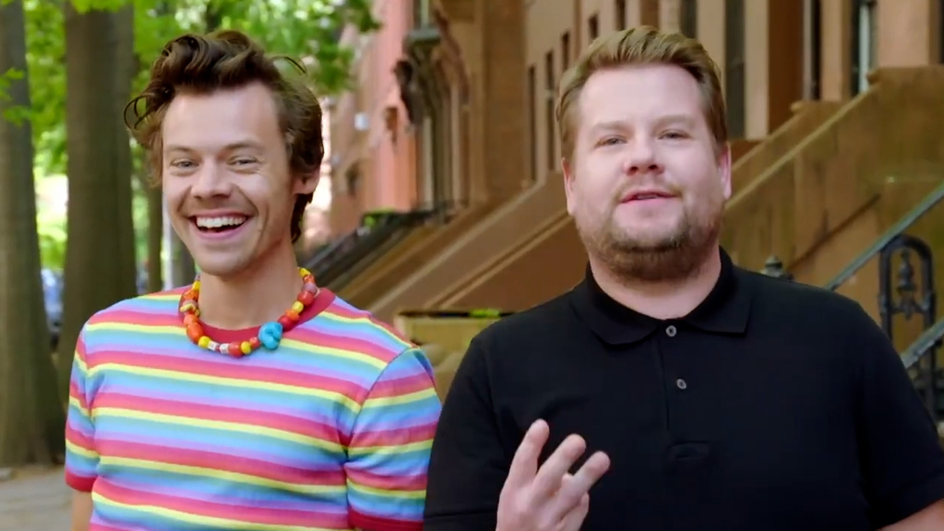 Harry Styles & James Corden Make 'Daylight' Music Video For 300 In New