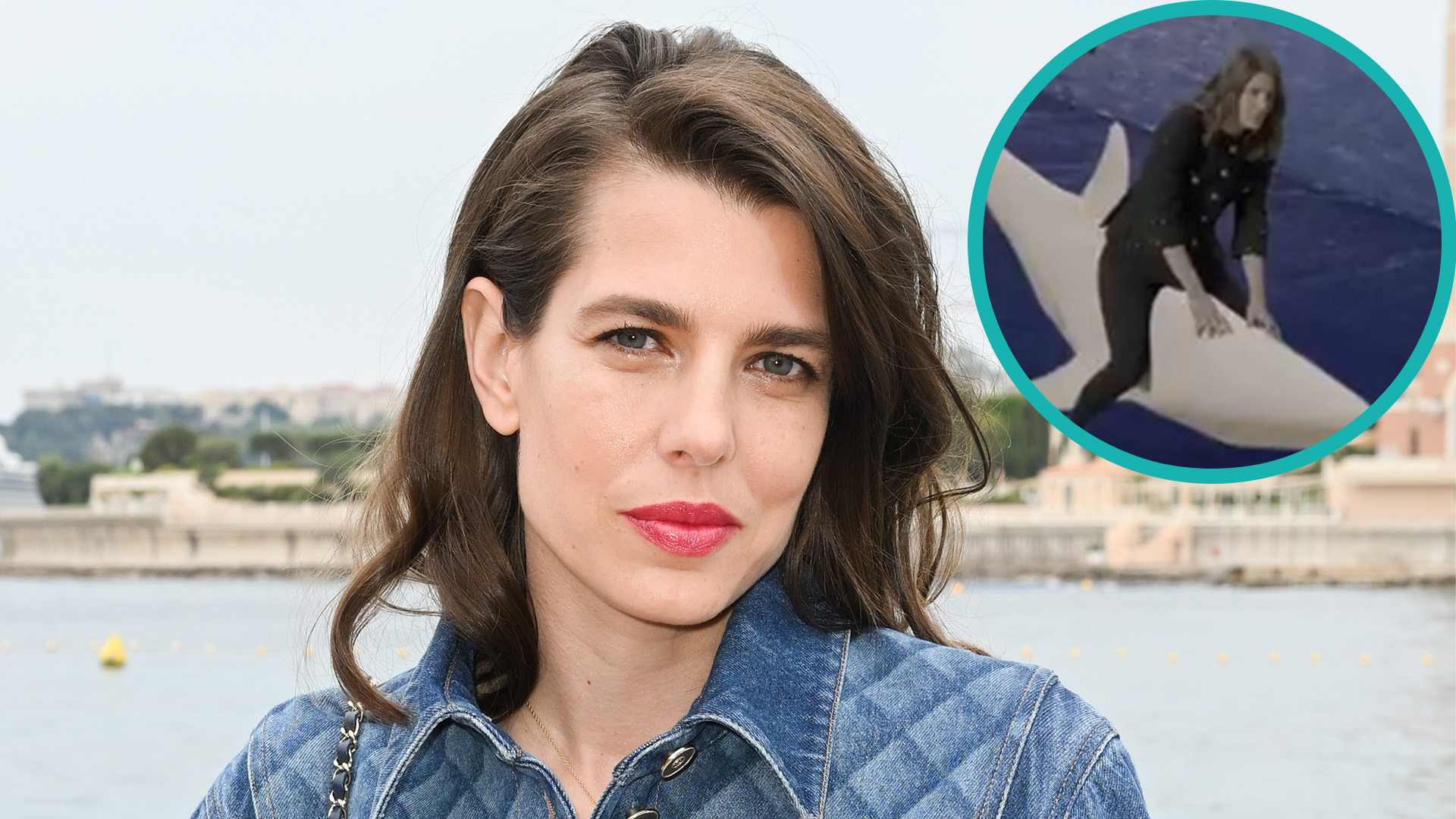 Grace Kelly's Granddaughter Charlotte Casiraghi Rides A Flying Shark In