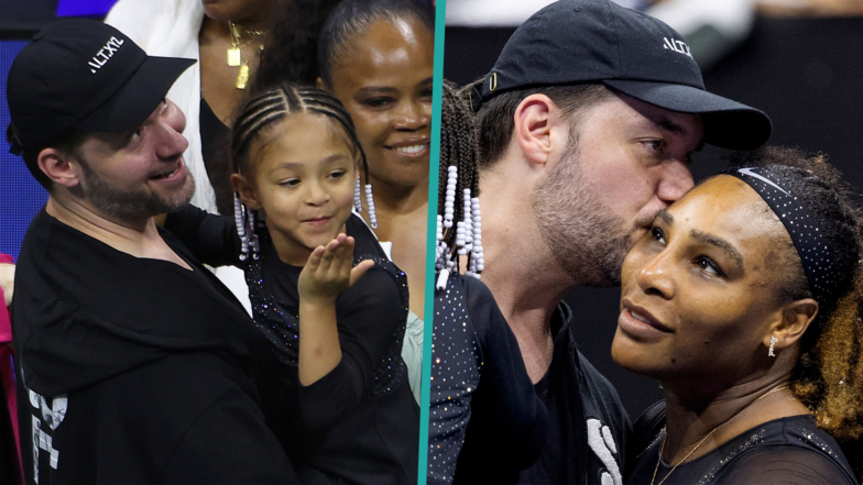 Serena Williams' daughter Olympia and husband Alexis Ohanian are her biggest supporters at U.S. Open