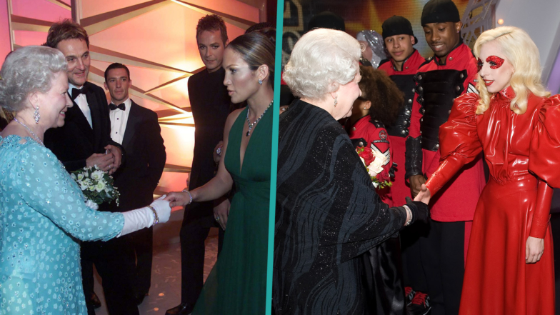 Queen Elizabeth Mingling With Celebrities & Musicians Over The Years