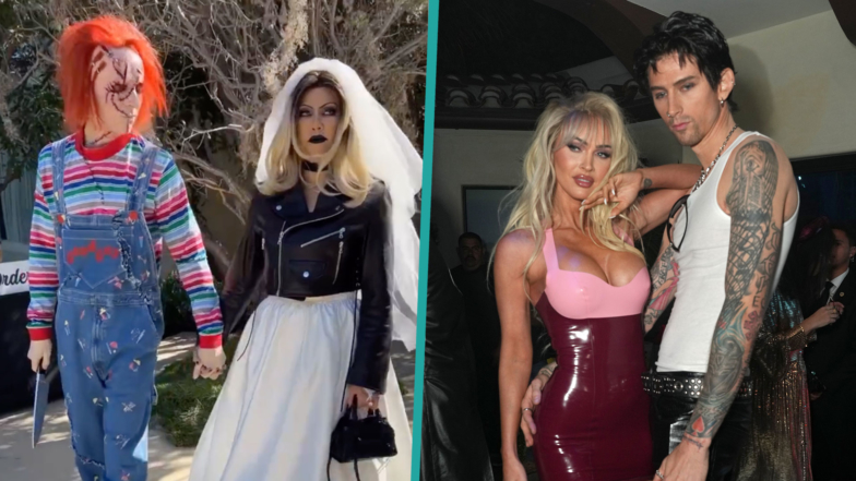 Best Celebrity Couple Halloween Costumes Of 2022: Kourtney Kardashian & Travis Barker And More