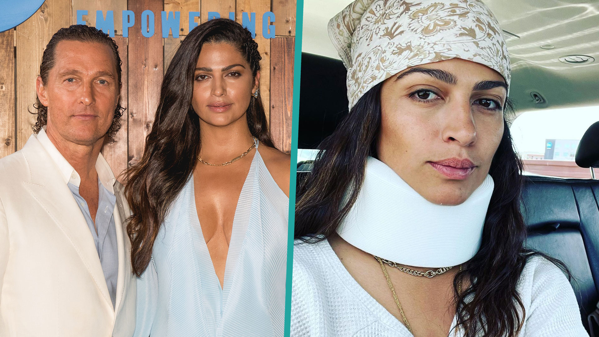 Matthew McConaughey's Wife Camila In Neck Brace After Falling Down ...