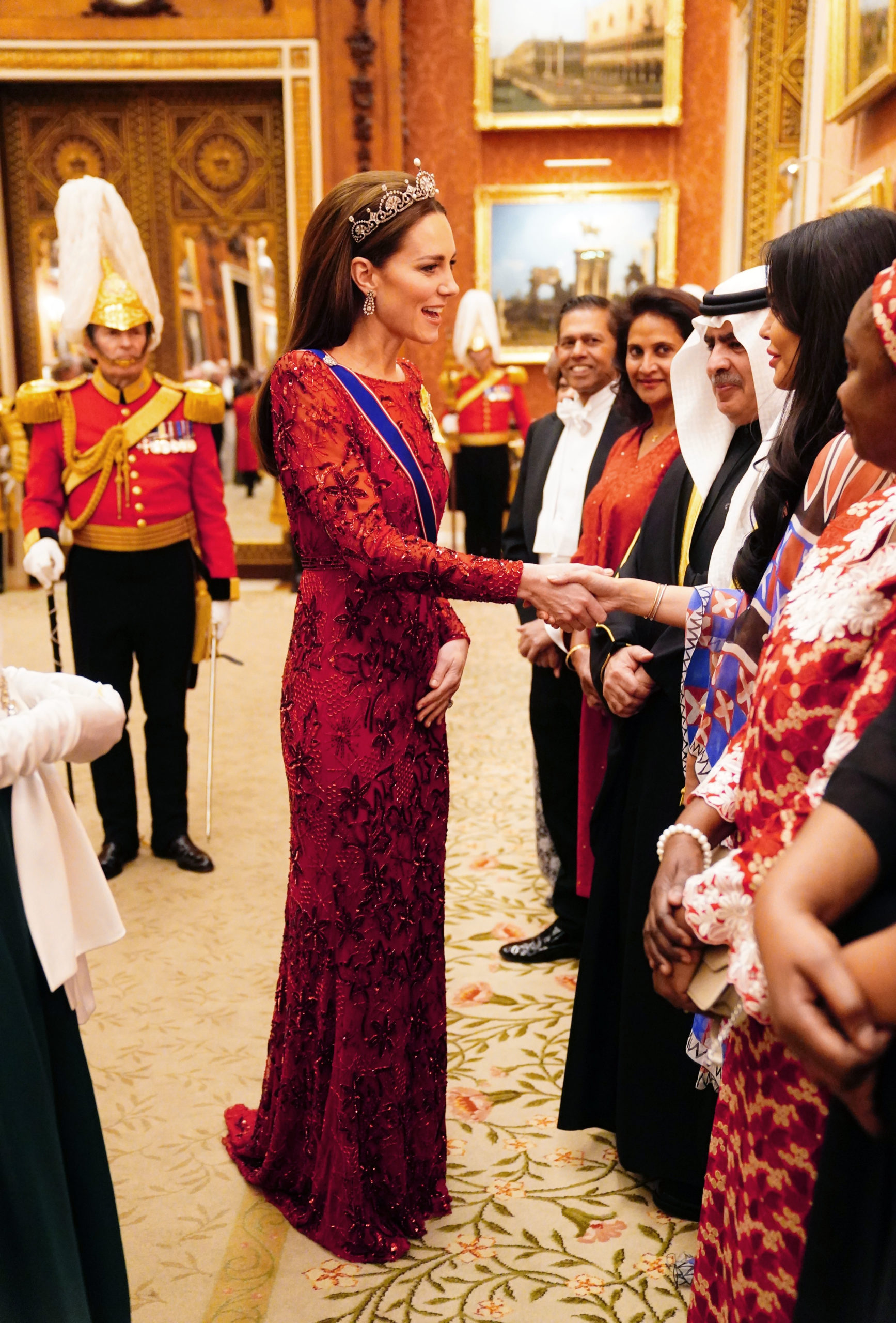 King Charles III And Camilla, Queen Consort Host A Reception For Members Of The Diplomatic Corps