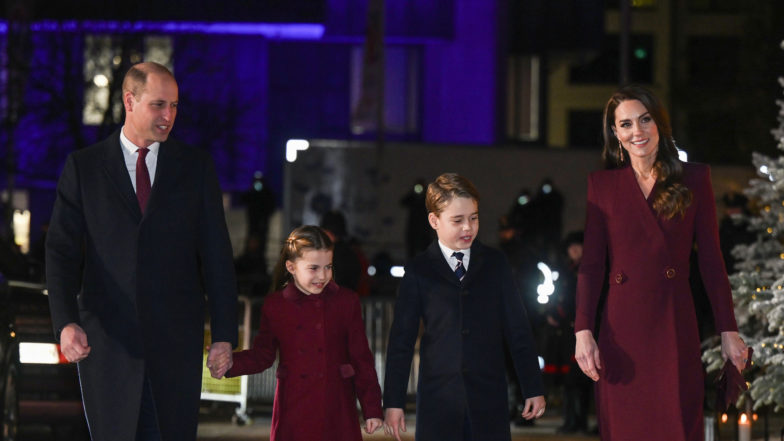 Kate Middleton, Prince William, Prince George & Princess Charlotte Arrive At Royal Christmas Concert