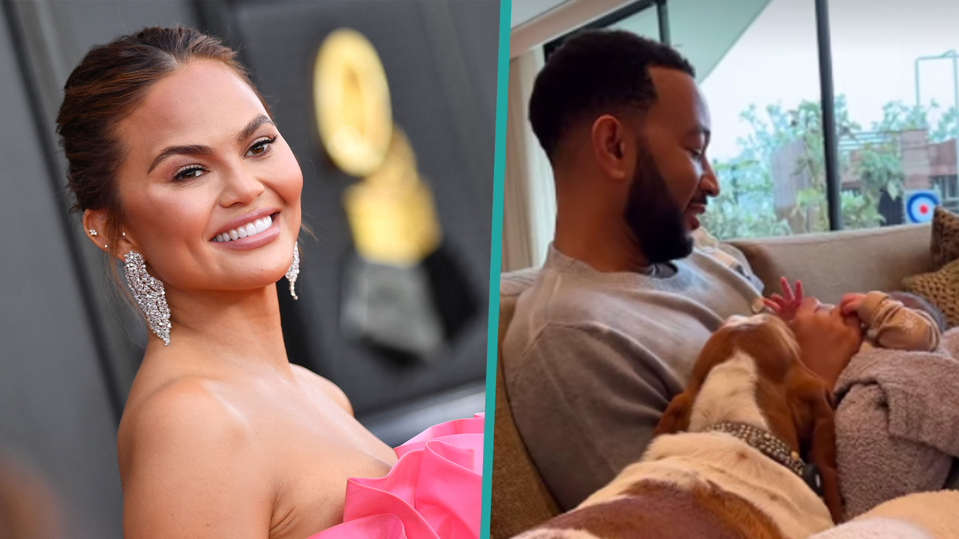 Chrissy Teigen Shares Sweet Video Of John Legend Cradling Baby Esti