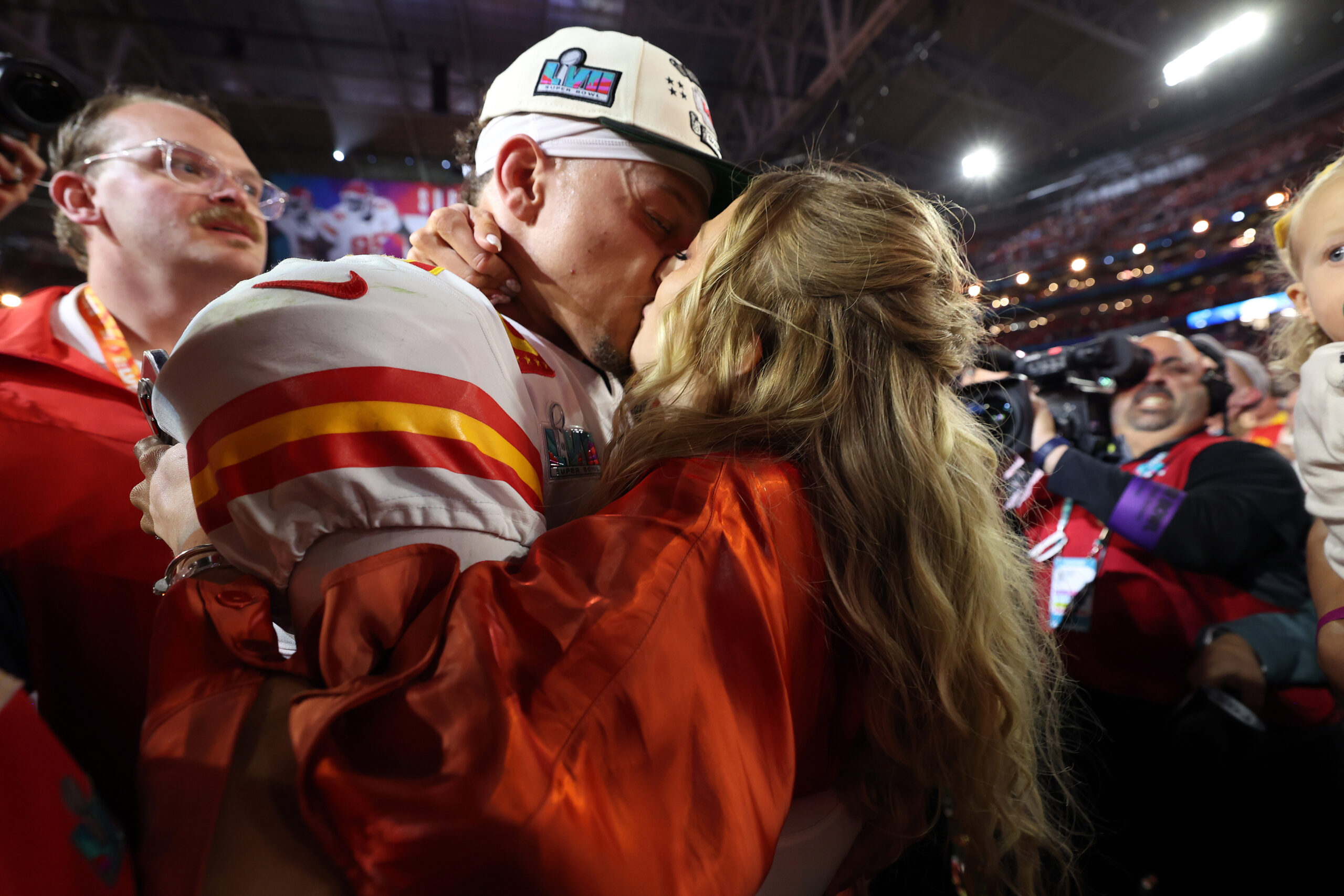 Brittany Mahomes and Daughter Go on Field to Celebrate Patrick