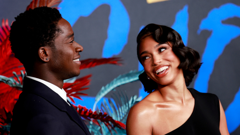 Lori Harvey & Damson Idris Look Loved Up Making Red Carpet Debut