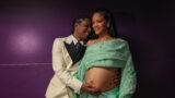 A$AP Rocky Cradles Rihanna's Baby Bump In Sweet Backstage Oscars Photos