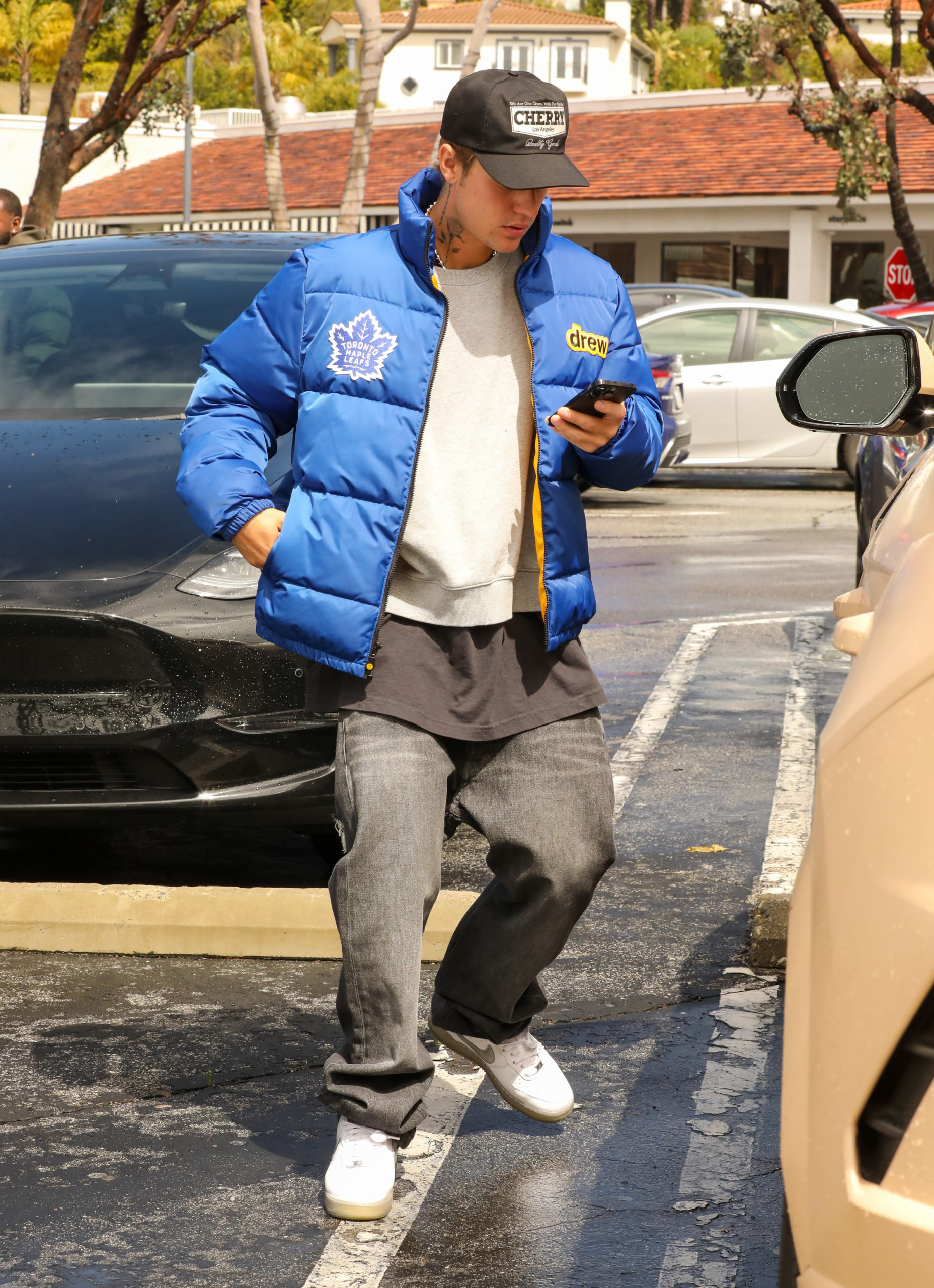 Justin Bieber Toronto Maple Leafs Puffer Jacket