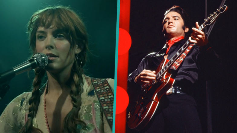 Riley Keough Honors Grandfather Elvis With Replica Guitar Strap in 'Daisy Jones & The Six' | Access