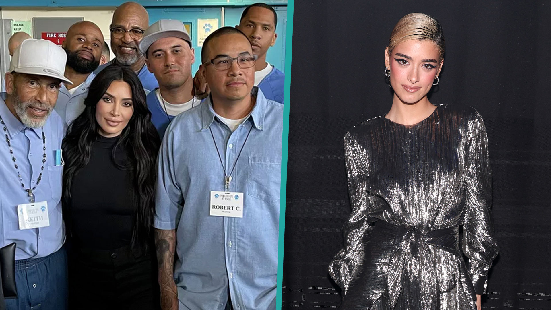 Kim Kardashian, Khloé Kardashian & Dixie D’Amelio Visit Inmates At(02)