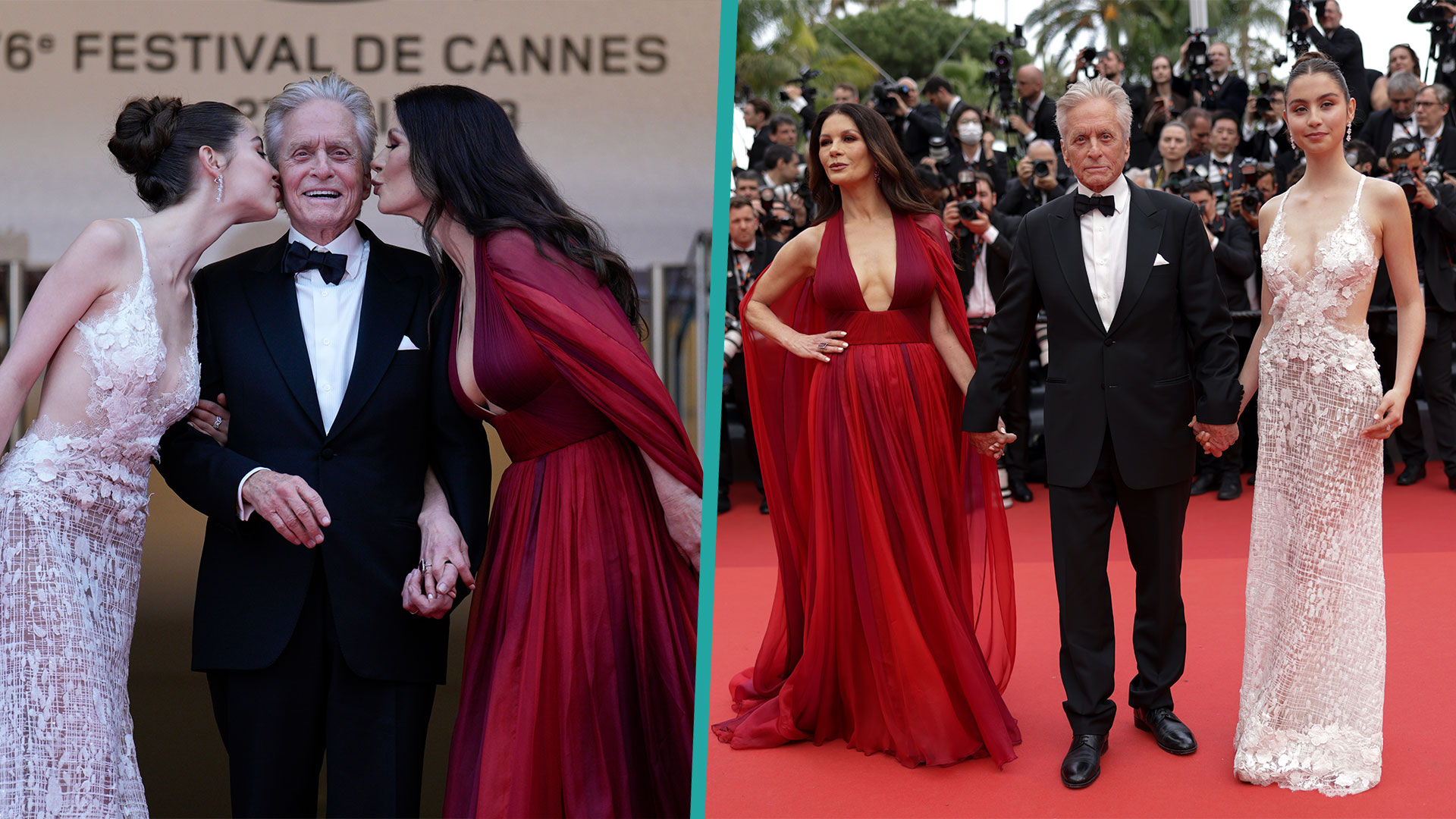 Catherine ZetaJones & Michael Douglas' Daughter Carys Joins Them For