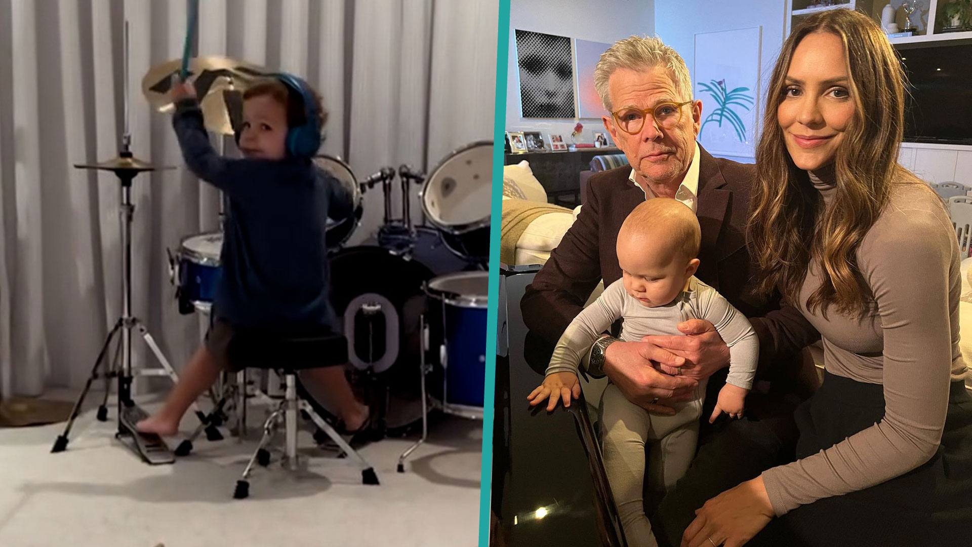 Katharine McPhee & David Foster's Son, 2, Is For' Travis Barker(02)