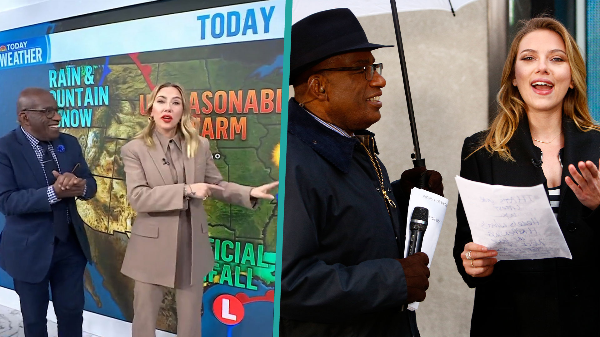 Scarlett Johansson Reports The Weather With Al Roker In Hilarious(02)