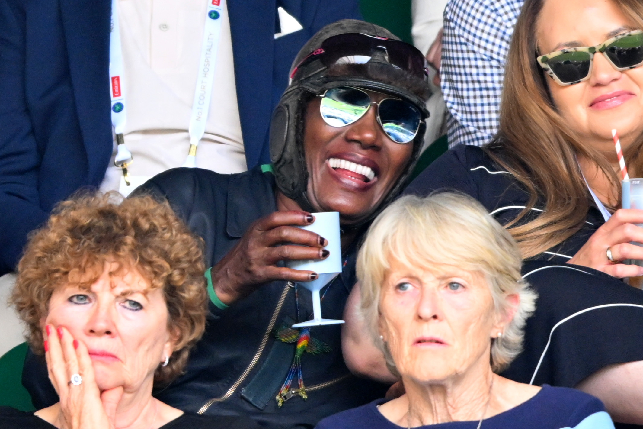 Celebrity Sightings At Wimbledon 2024 - Day 2