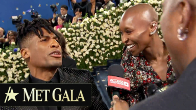 Cynthia Erivo & Jon Batiste Break Out With Impromptu Duet As He Crashes Her 2025 Met Gala Interview