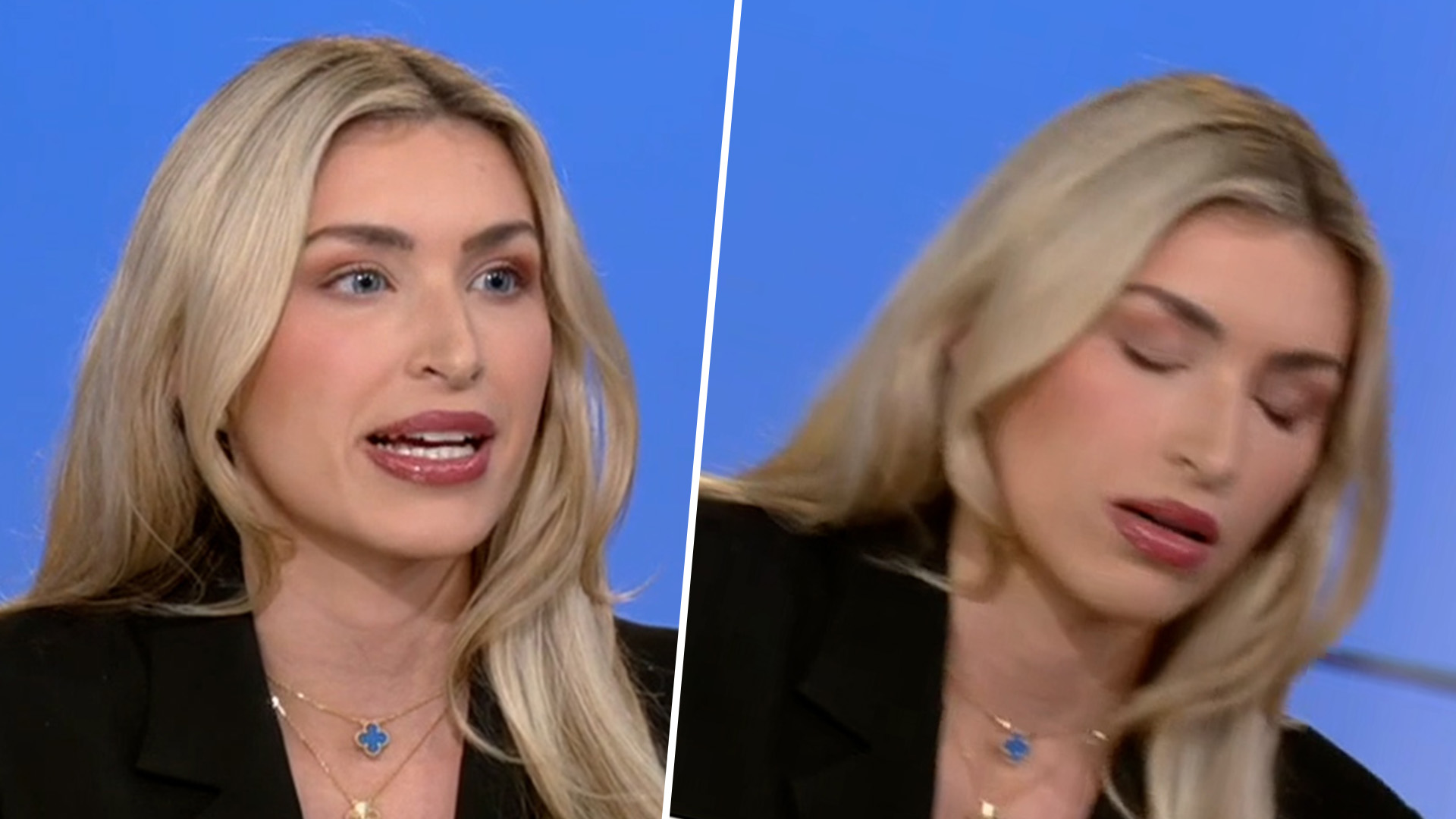 Fox News Commentator Camryn Kinsey Faints & Falls Off Her Chair Live On