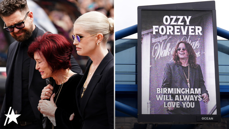 Ozzy Osbourne's Wife Sharon & Kids Emotional Leading Funeral Procession
