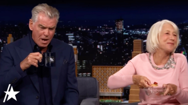 Helen Mirren Declares Tomatoes Are 'Bisexual' Before Trying Jimmy Fallon's Salsa With Pierce Brosnan