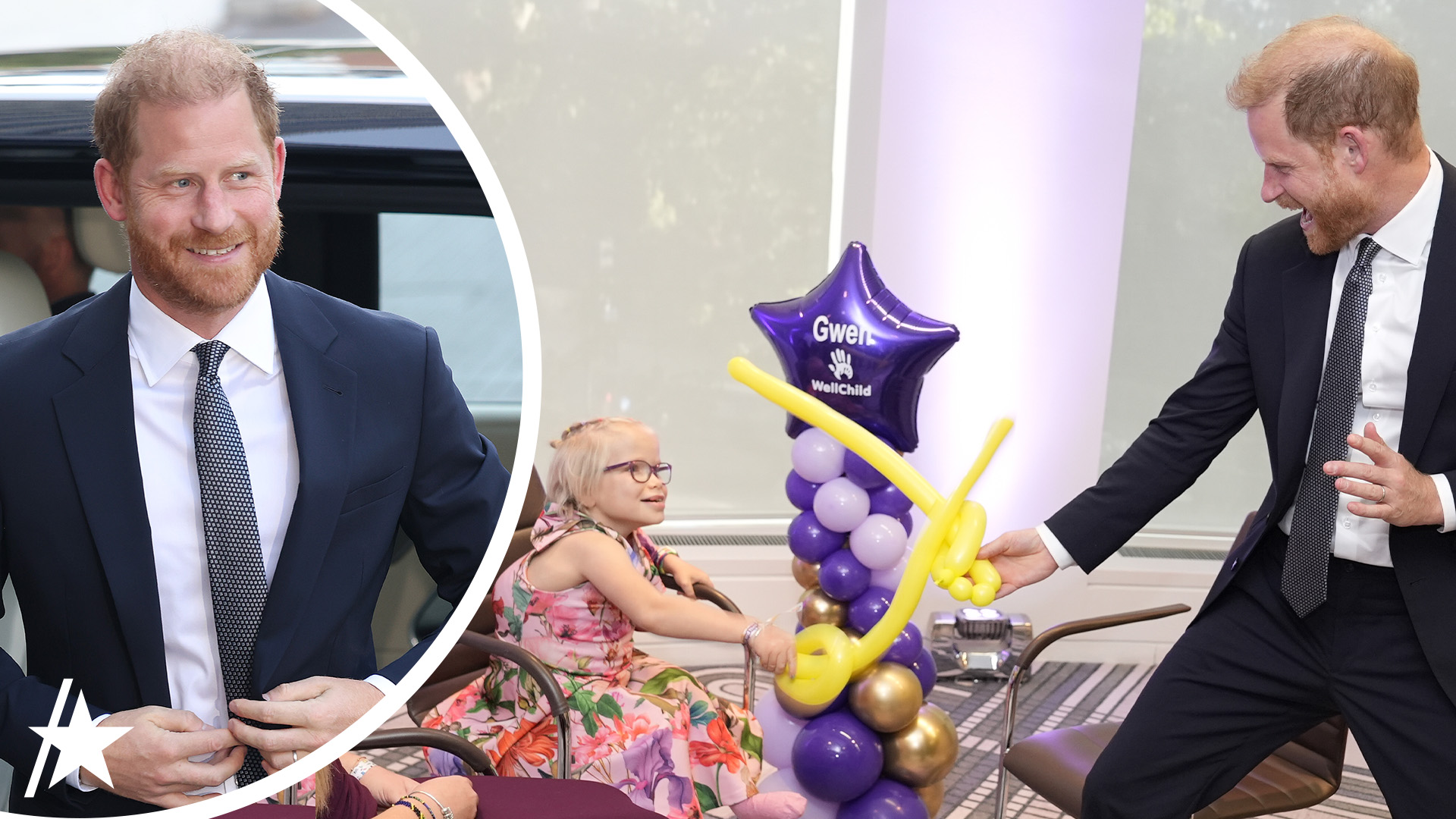 Watch Prince Harry's Playful Balloon Sword Fight With 9YearOld At