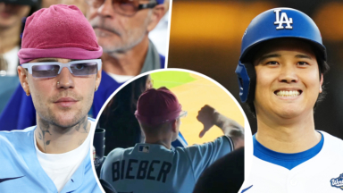 Justin Bieber Gives Dodgers Star Shohei Ohtani Thumbs-Down In Viral World Series Moment
