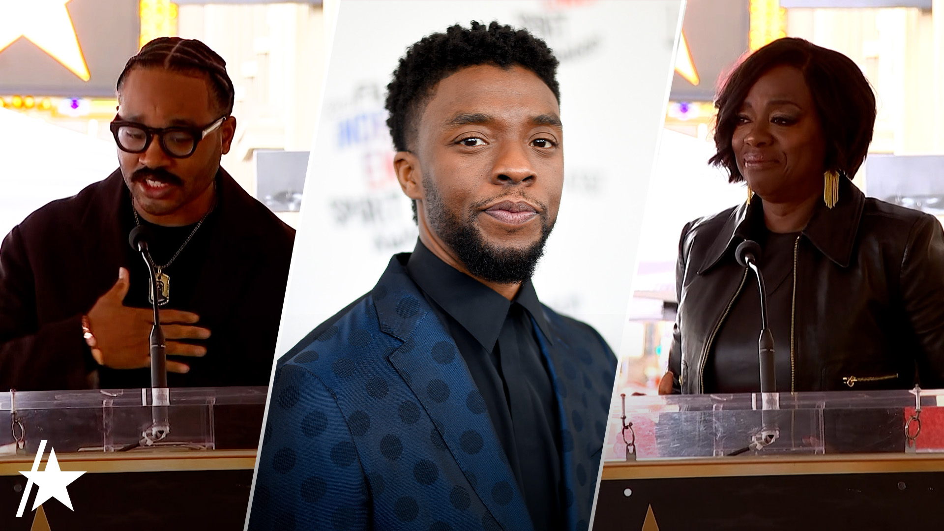 How Did Chadwick Boseman's Wife, Viola Davis, and Ryan Coogler Honor Him at the Walk of Fame Ceremony?
