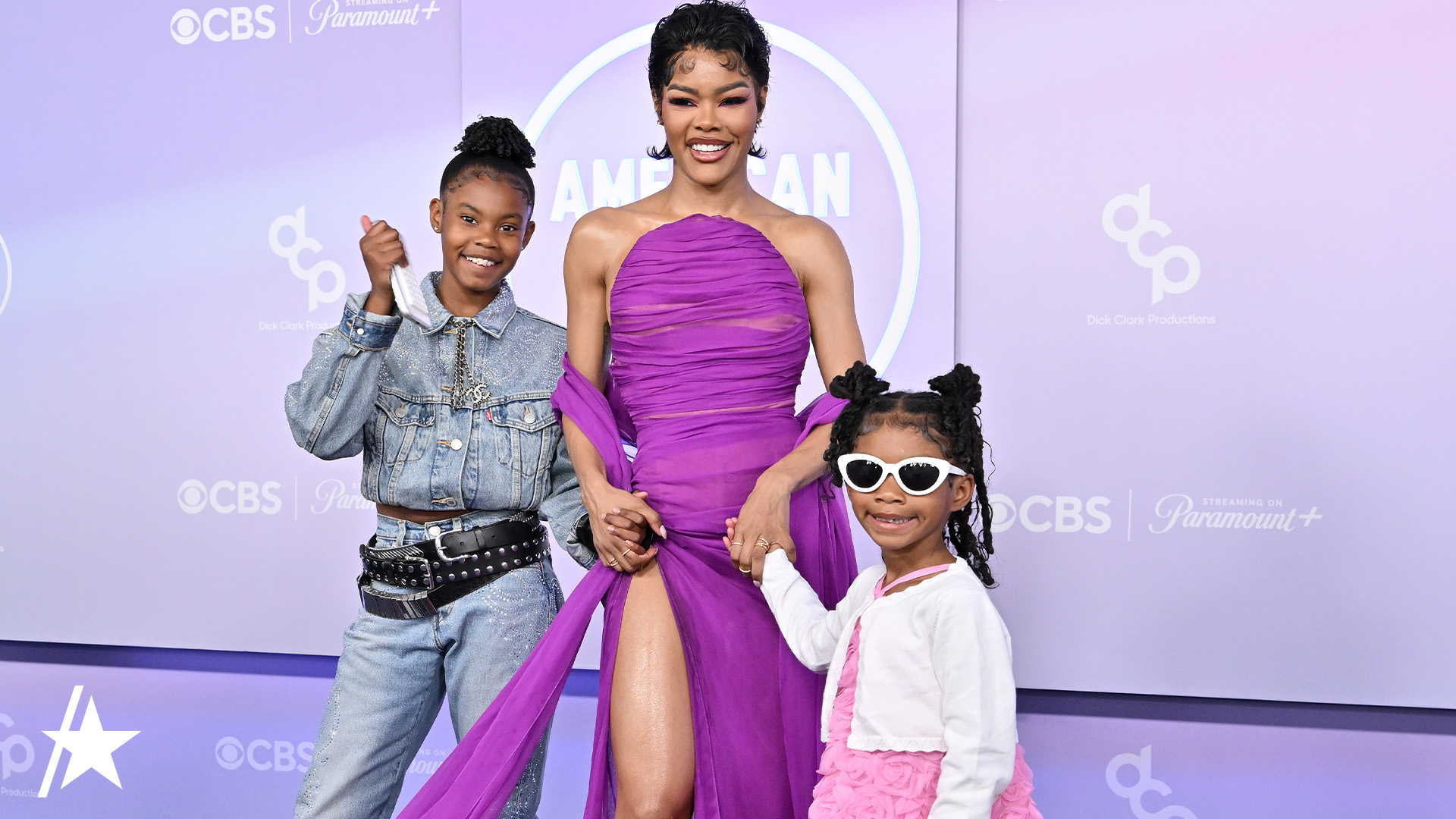Teyana Taylor Brings Daughters Junie & Rue Rose As Her Dates To AMAs